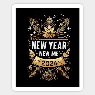 NEW YEAR NEW ME 2024 Magnet